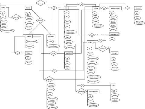 ELVIS entity relationship diagramme