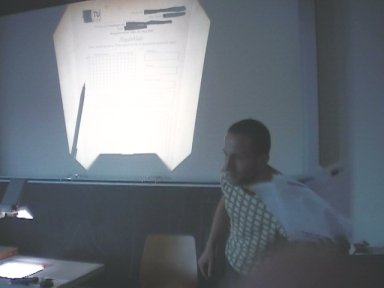 Picture from exam-sheet evaluation